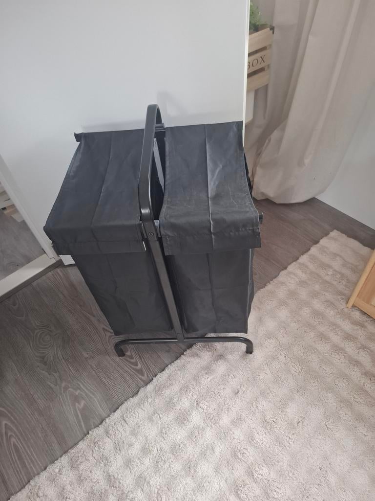 Dubbele wasmand, Ophalen, Zo goed als nieuw, Zwart, Overige typen