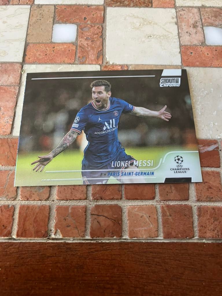 Messi panini topps, Ophalen of Verzenden, Zo goed als nieuw, Buitenlandse clubs, Poster, Plaatje of Sticker