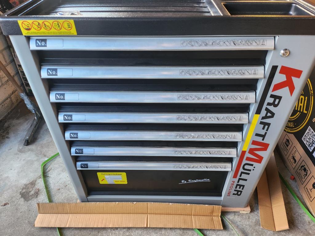 gereedschapswagen kraftmuller 7 laden gevuld pro-line, Ophalen of Verzenden, Gevuld, Nieuw