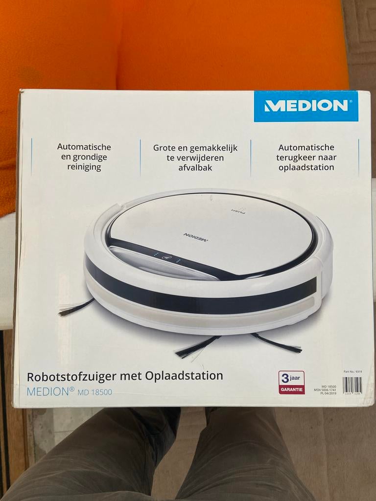 Medion Robot Stofzuiger, Witgoed en Apparatuur, Stofzuigers, Ophalen of Verzenden, Zo goed als nieuw, Robotstofzuiger, Minder dan 1200 watt