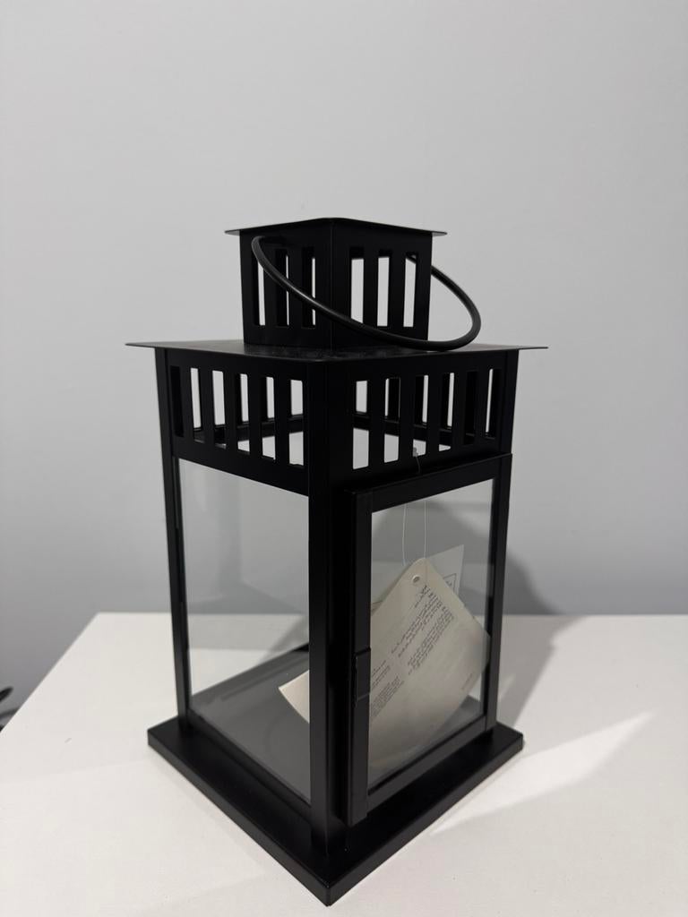 Nieuw! BORRBY Lantaarn voor stompkaars, Ophalen, Zo goed als nieuw, Netvoeding, Minder dan 50 watt