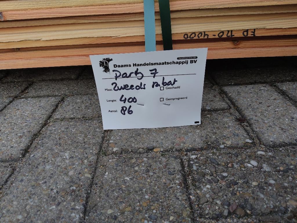 Douglas zweeds rabat B-keus € 1,80, Ophalen, Nieuw, Minder dan 180 cm, Planken