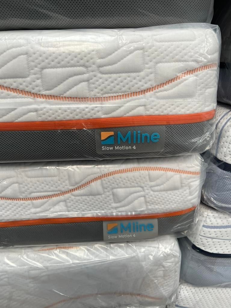 2x Mline slowmotion 4 90x220 matras event. Auping tempur