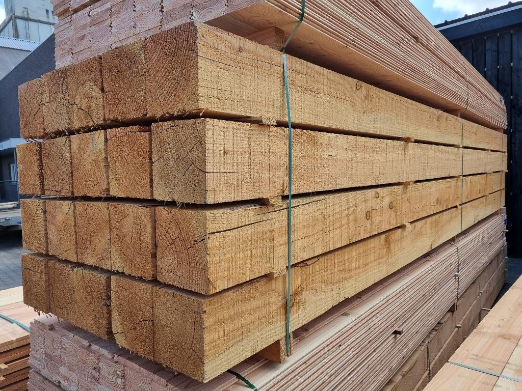 Douglas fijn bezaagd 200x200 | 20x20 | Balk Paal, Tuin en Terras, Palen, Balken en Planken, Ophalen of Verzenden, Nieuw, 250 cm of meer