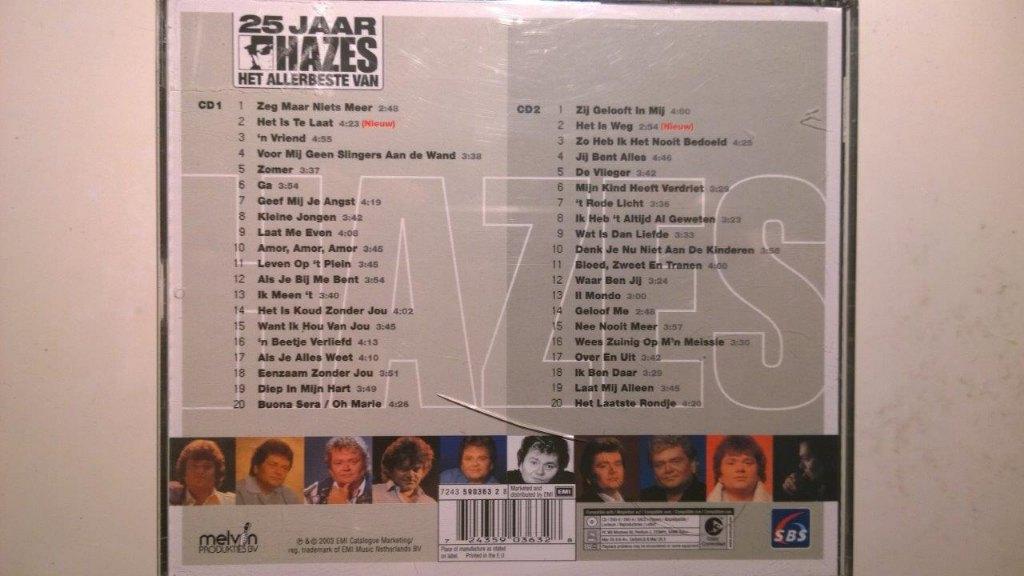 Andre Hazes - Het Allerbeste Van 25 Jaar Hazes (+ Bonus CD), Ophalen of Verzenden, Zo goed als nieuw, Levenslied of Smartlap