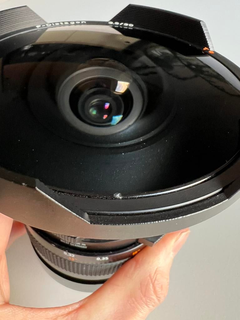 Hasselblad CF Carl Zeiss 30mm 5.6, fish eye + meer, Gebruikt, Hasselblad, Groothoek Fisheye-lens, Ophalen of Verzenden