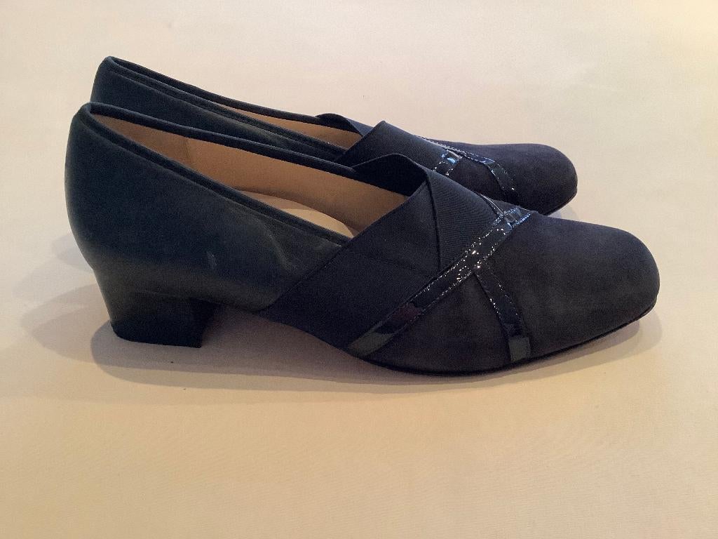 Prachtige leer schoenen van het merk Hassia, maat 6 ½(40)J., Kleding | Dames, Schoenen, Hassia, Pumps, Zwart, Ophalen of Verzenden