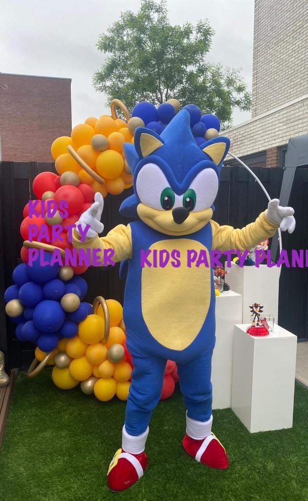 Sonic, Tails, Shadow, Amy & Knuckles mascottes op je feest?, Ophalen, Zo goed als nieuw, Verjaardag