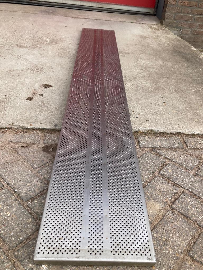 RVS (409) Stelling platen, Zakelijke goederen, Kantoor en Winkelinrichting | Magazijn, Stelling en Opslag, Ophalen