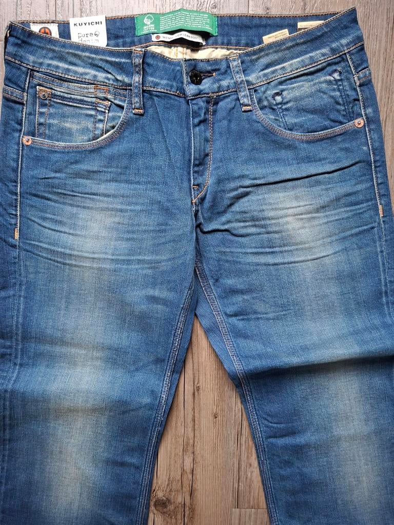 4 voor €99,95 KUYICHI Wendy low bootcut jeans W30 L32, Blauw, KUYICHI, Nieuw, Ophalen of Verzenden