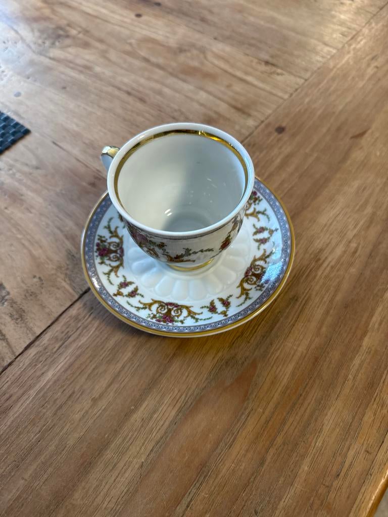 Antiek Mitterteich Bavaria kop en schotel, Antiek en Kunst, Antiek | Servies los, Ophalen