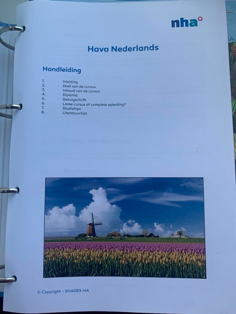 Havo Nederlands Handleiding - NHA Cursusmateriaal, Ophalen of Verzenden, Zo goed als nieuw, Boek, Taal en Studie