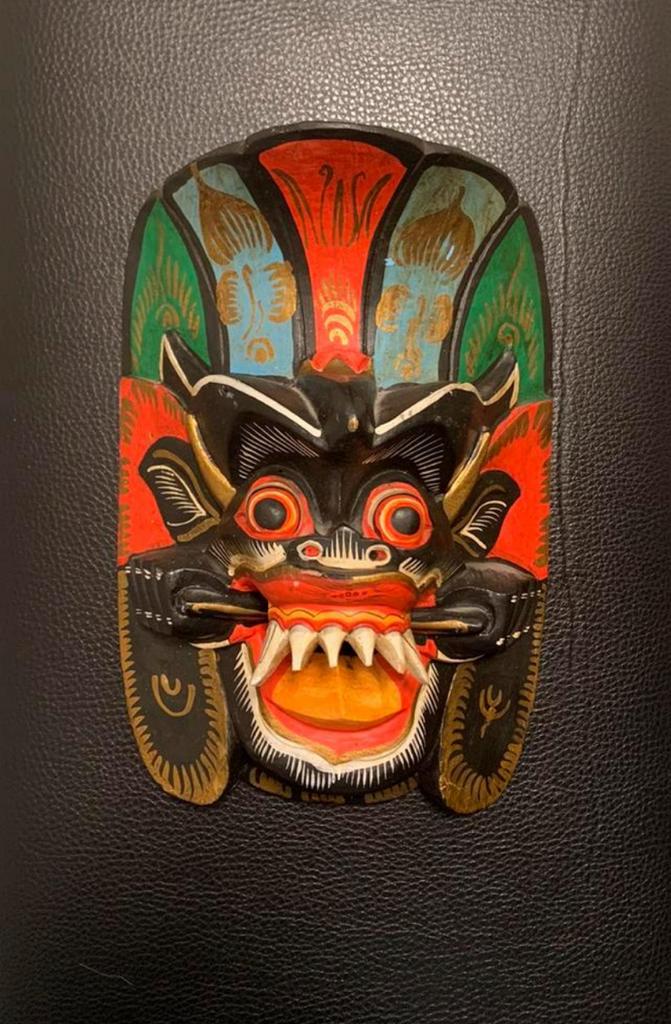 Masker uit Bali houtsnijwerk, Antiek en Kunst, Ophalen of Verzenden