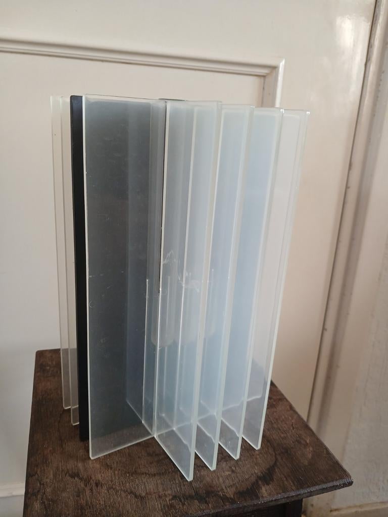 Vaas plexiglas 17x17x25, Ophalen, Wit, Minder dan 50 cm, Glas