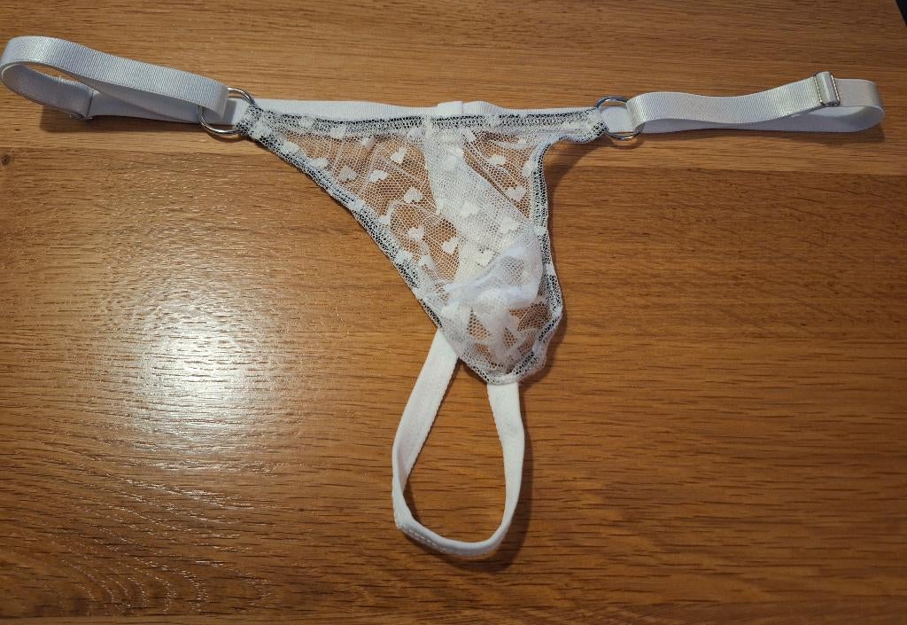 sexy herenstring, Kleding | Heren, Ondergoed, Verzenden, Wit, Overige typen