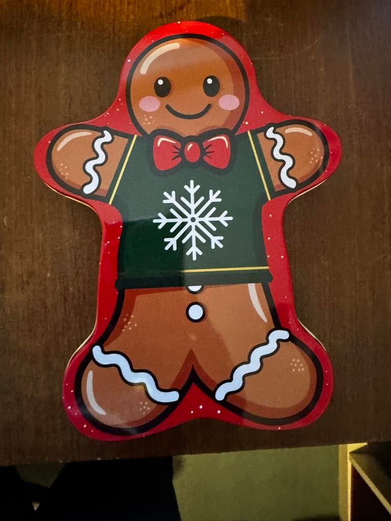Leuke Blikken Trommel - Kerst Gingerbread Man, Ophalen of Verzenden, Zo goed als nieuw, Koek(jes), Overige merken