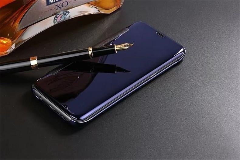 Clear View Cover + Screenprotector voor Galaxy S9 _ Zwart, Verzenden, Nieuw, Overige modellen, Hoesje of Tasje