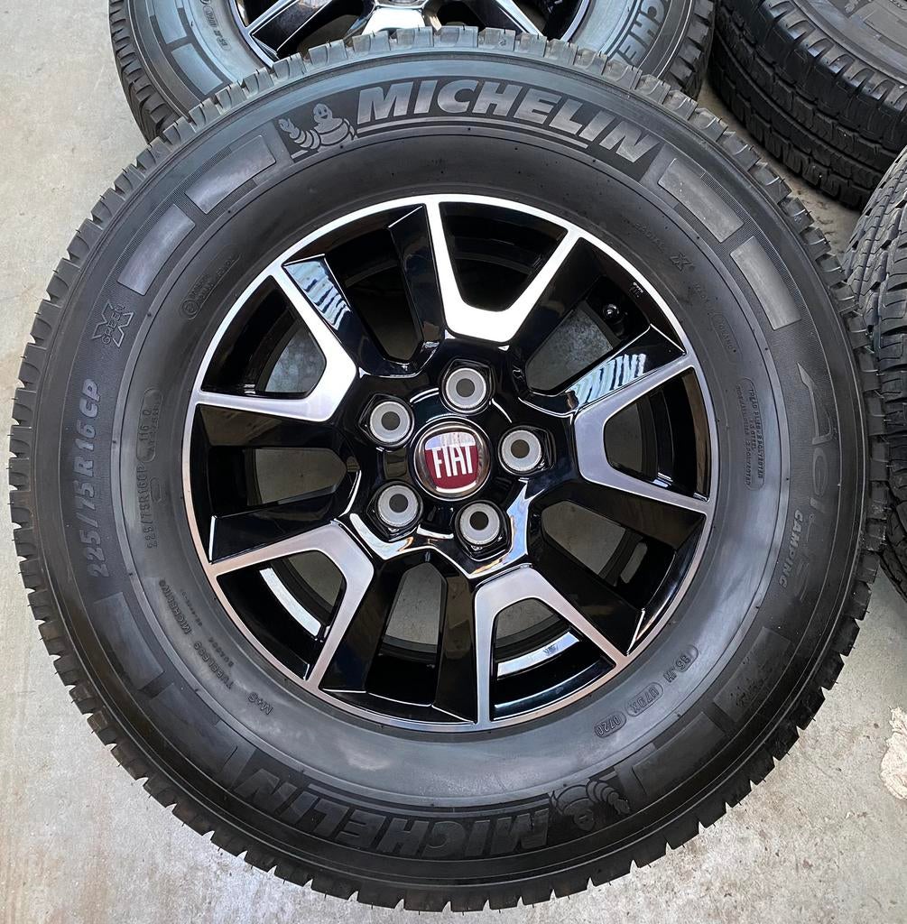 Fiat Ducato Camper Velgen Zomerbanden Michelin 225 75 16, 16 inch, Banden en Velgen, Nieuw, Ophalen of Verzenden