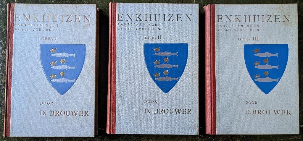 Enkhuizen - Aanteekeningen uit het Verleden - D. Brouwer 3x, Boeken, Geschiedenis | Stad en Regio, Ophalen of Verzenden, 20e eeuw of later