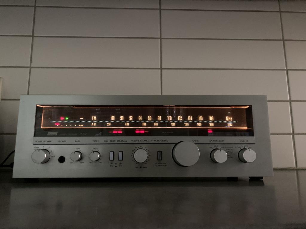 Sansui R-50 Stereo Receiver (Vintage 1980), Ophalen of Verzenden, Zo goed als nieuw, Overige typen