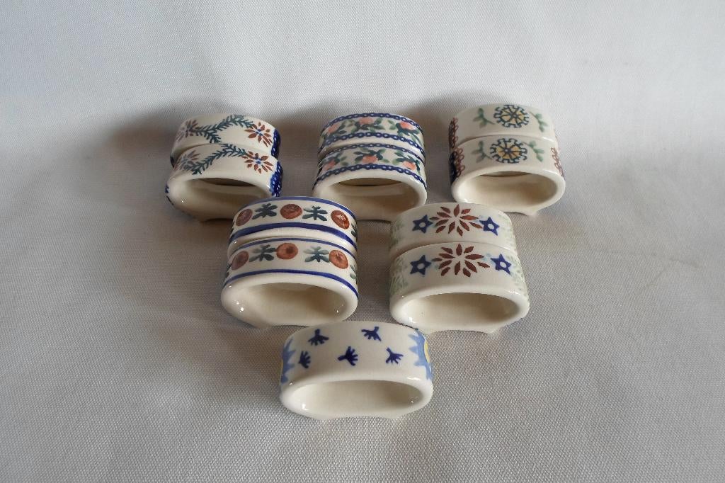 Bunzlau Servet Ringen 11x, Overige typen, Ophalen of Verzenden, Zo goed als nieuw, Overige stijlen