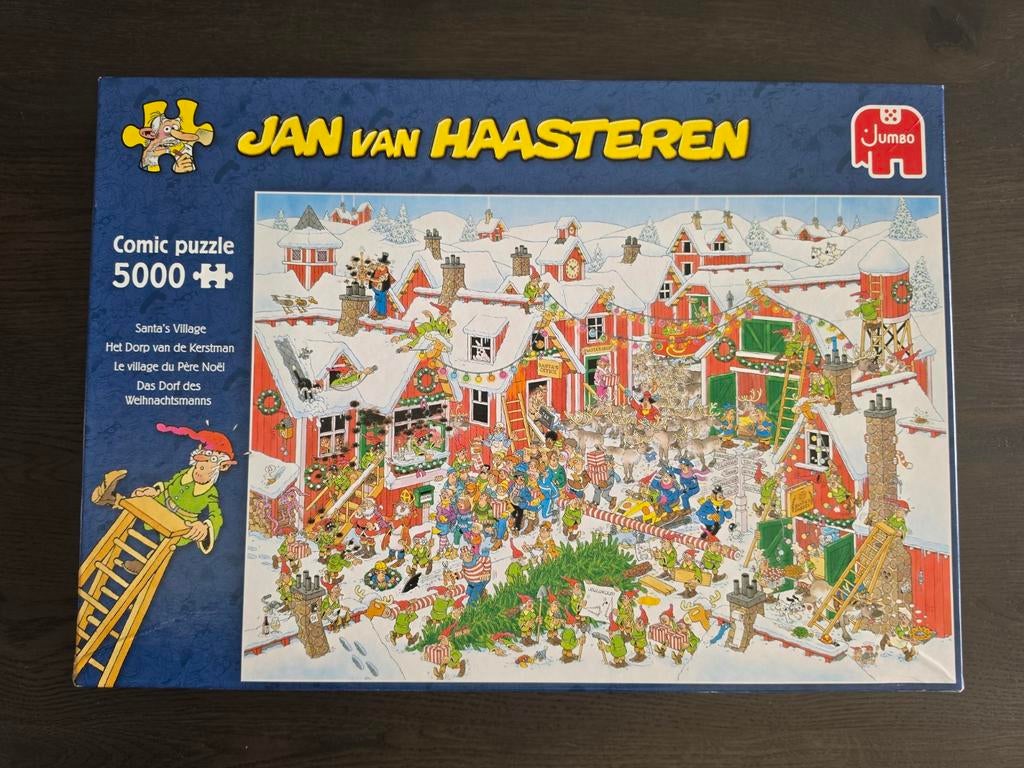Jan van Haasteren puzzel 5000 stukjes Dorp van de Kerstman, Hobby en Vrije tijd, Denksport en Puzzels, Ophalen, Meer dan 1500 stukjes