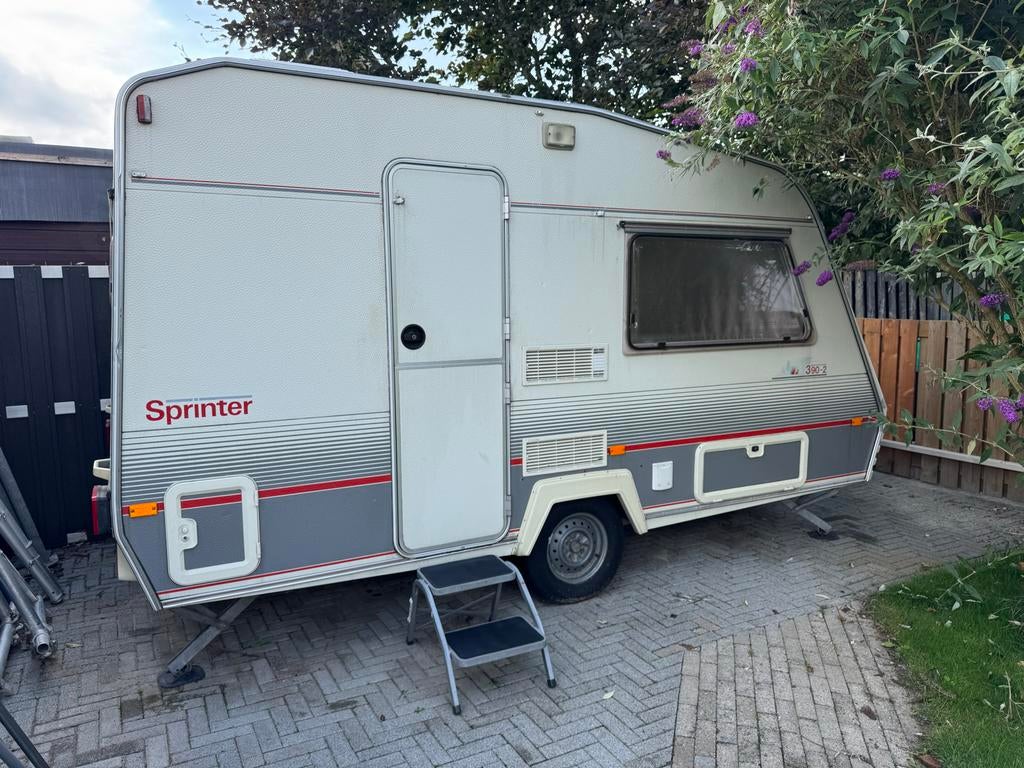 Caravan met hoes, voortent, luifel en matrassen, Overige merken, Standaardzit, 75 kg, Particulier
