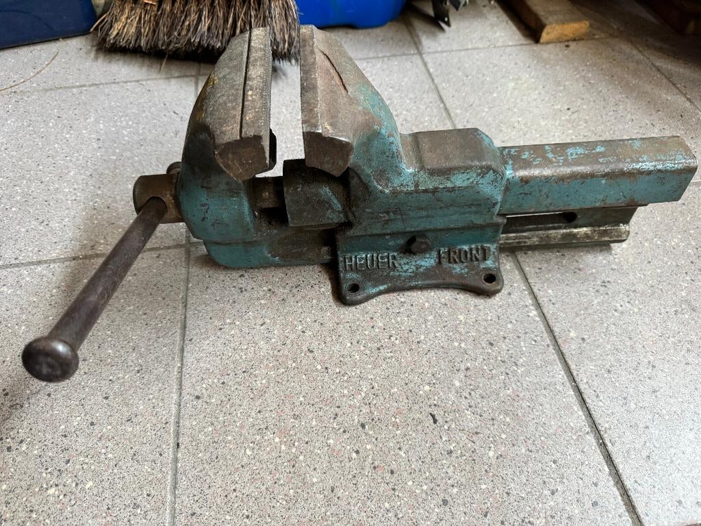 Heuer Brockhaus 120mm bankschroef, Ophalen, Gebruikt, 70 tot 120 cm, Bankschroef