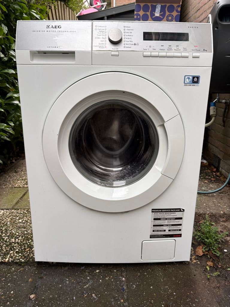 Aeg wasmachine 8kg €100, Ophalen, 1200 tot 1600 toeren, 8 tot 10 kg, Zo goed als nieuw