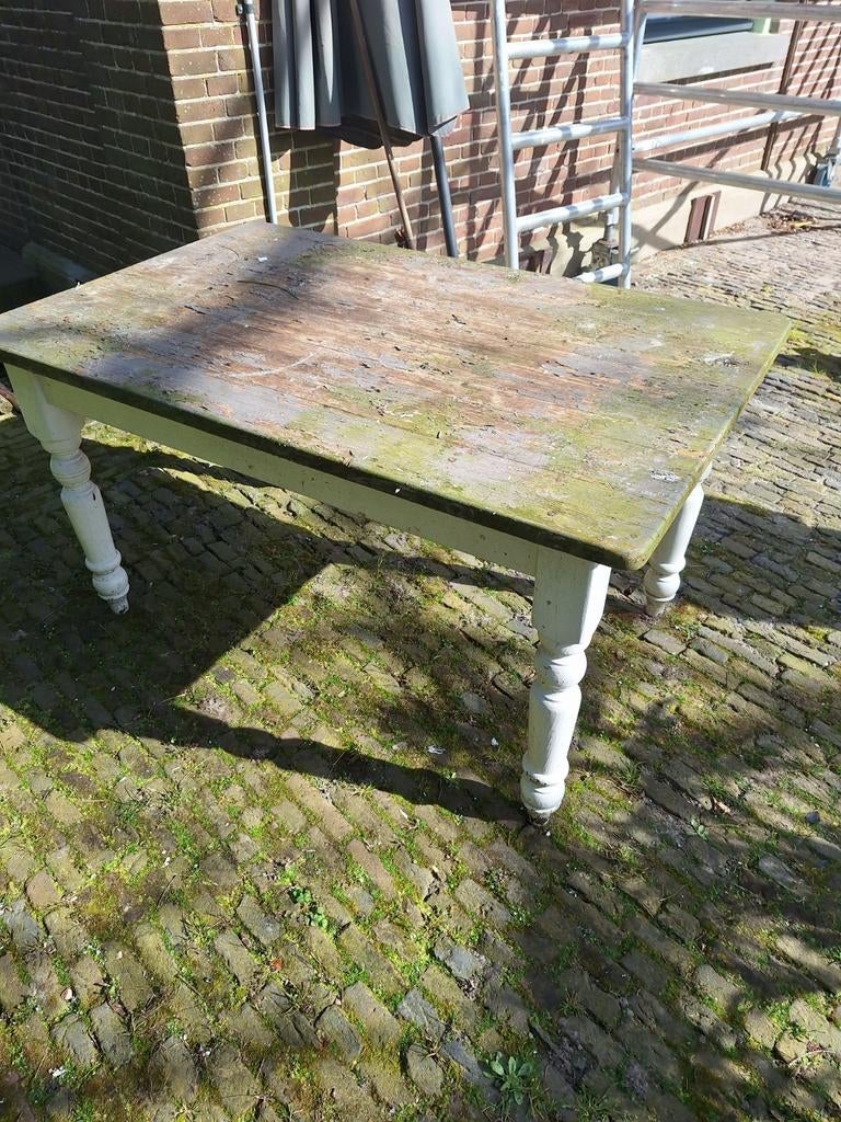 Tuintafel gratis 140 x 90, Ophalen, Gebruikt, Rechthoekig, Hout