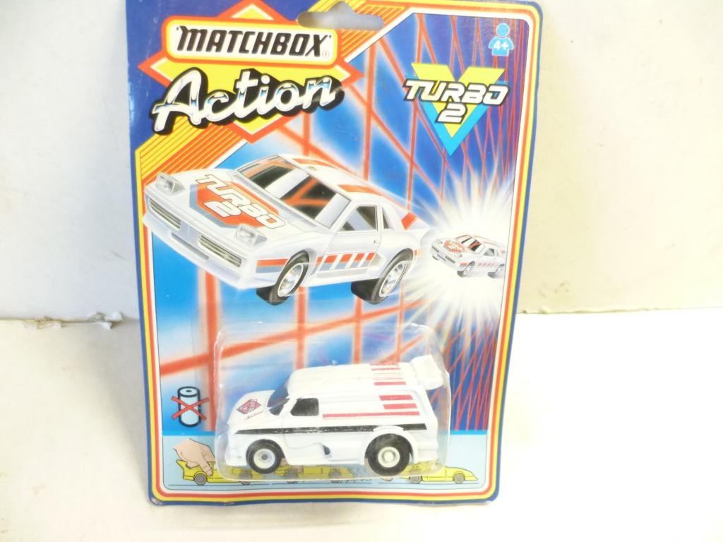 Matchbox 1987 Action Turbo2 Pull Back systeem nieuw auto, Ophalen of Verzenden, Nieuw, Auto