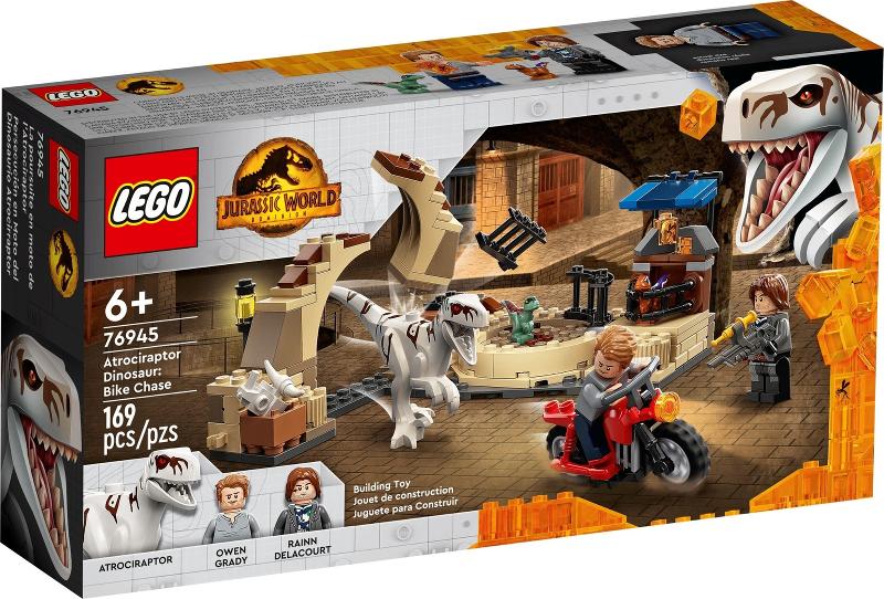 Lego Jurassic World 76945 - Atrociraptor Dinosaur:Bike Chase, Ophalen of Verzenden, Nieuw, Complete set, Lego