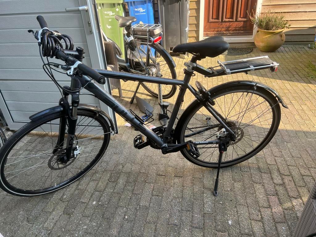 Sportfiets Antracietgrijs 24 versnellingen Shimano, Ophalen of Verzenden, Gebruikt, Meer dan 20 versnellingen, Vering