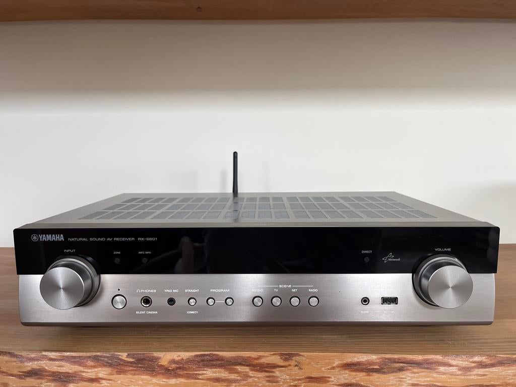 Yamaha RX-S601 MusicCast 5.1 receiver 4K UltraHD slim - ZGAN, Ophalen of Verzenden, Zo goed als nieuw, 120 watt of meer, Yamaha