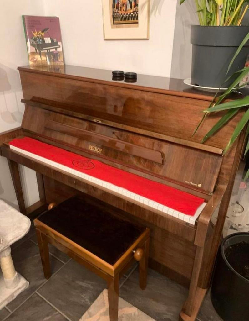 Petrof piano, Ophalen, Gebruikt, Bruin, Piano