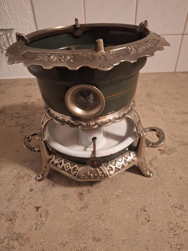 Petroleum stel Georg Haller Ottensen Hamburg drg 3191, Antiek en Kunst, Antiek | Emaille, Ophalen of Verzenden