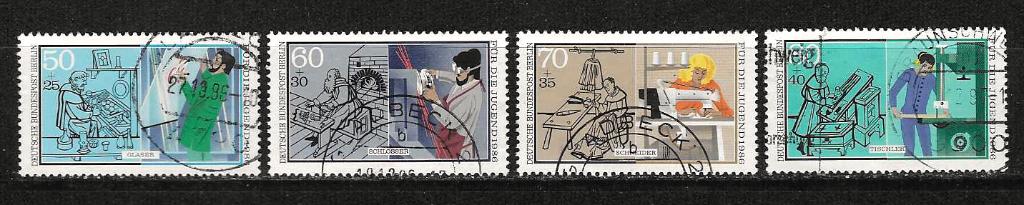 Berlijn 754-757, Ophalen of Verzenden, BRD, Gestempeld