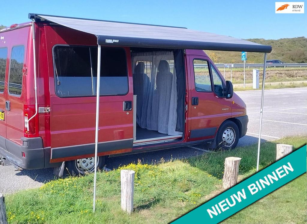 Citroen JUMPER BUSCAMPER 2.8 cc AUTOMAAT, VEEL OPTIE'S, Buscamper of Camperbus, Luifel, Tot en met 2, Koelkast