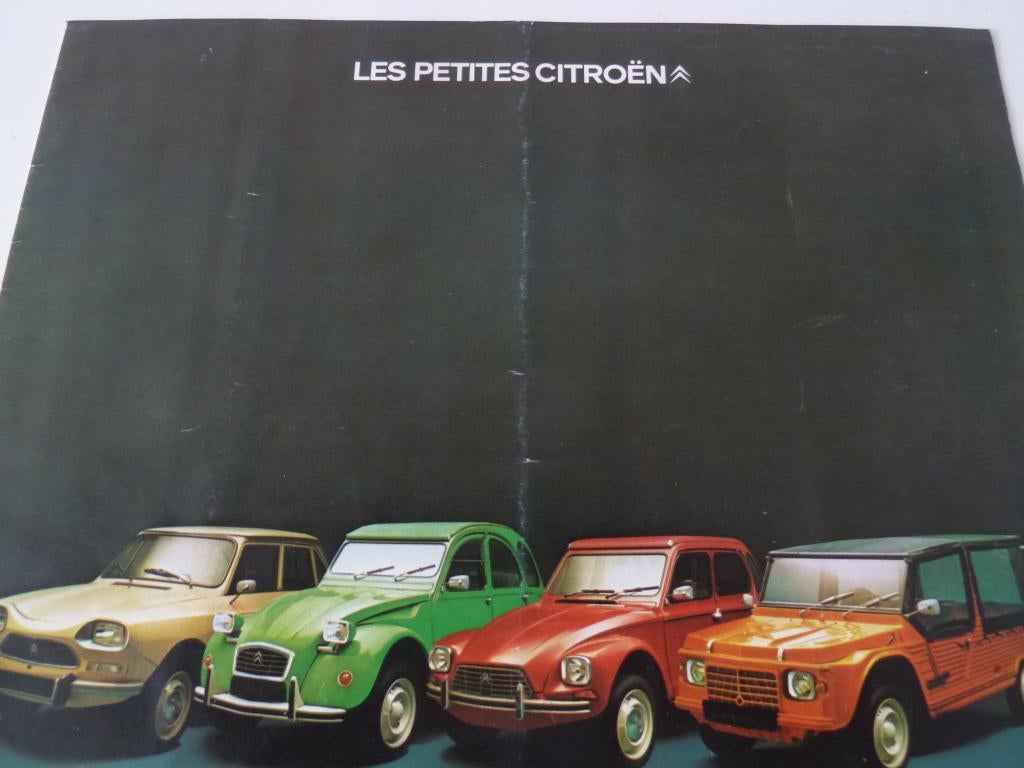 oldtimer folders citroën 2PK- Dyane - Ami8 --Mehari, Ophalen of Verzenden, Zo goed als nieuw, Citroën