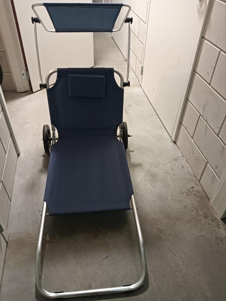 Opvouwbare strandstoel met wielen, Ophalen