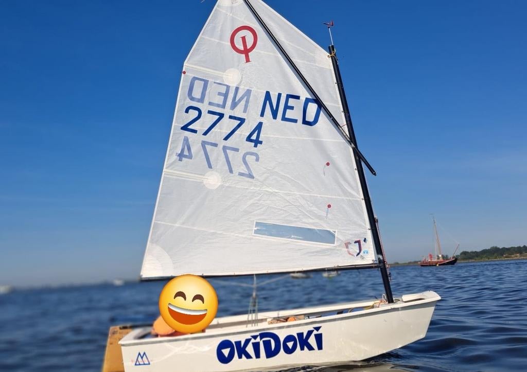 Mooie complete wedstrijd optimist, Watersport en Boten, Ophalen of Verzenden