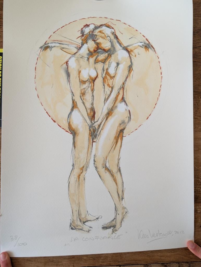 Originele litho Kees Verkade - gelimiteerde oplage., Ophalen of Verzenden