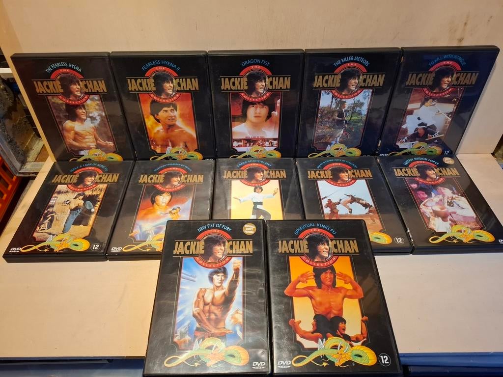 Jackie Chan Collectie - Actie Kung Fu Klassiekers - 12 DVD, Cd's en Dvd's, 1960 tot 1980, Vanaf 16 jaar, Ophalen of Verzenden