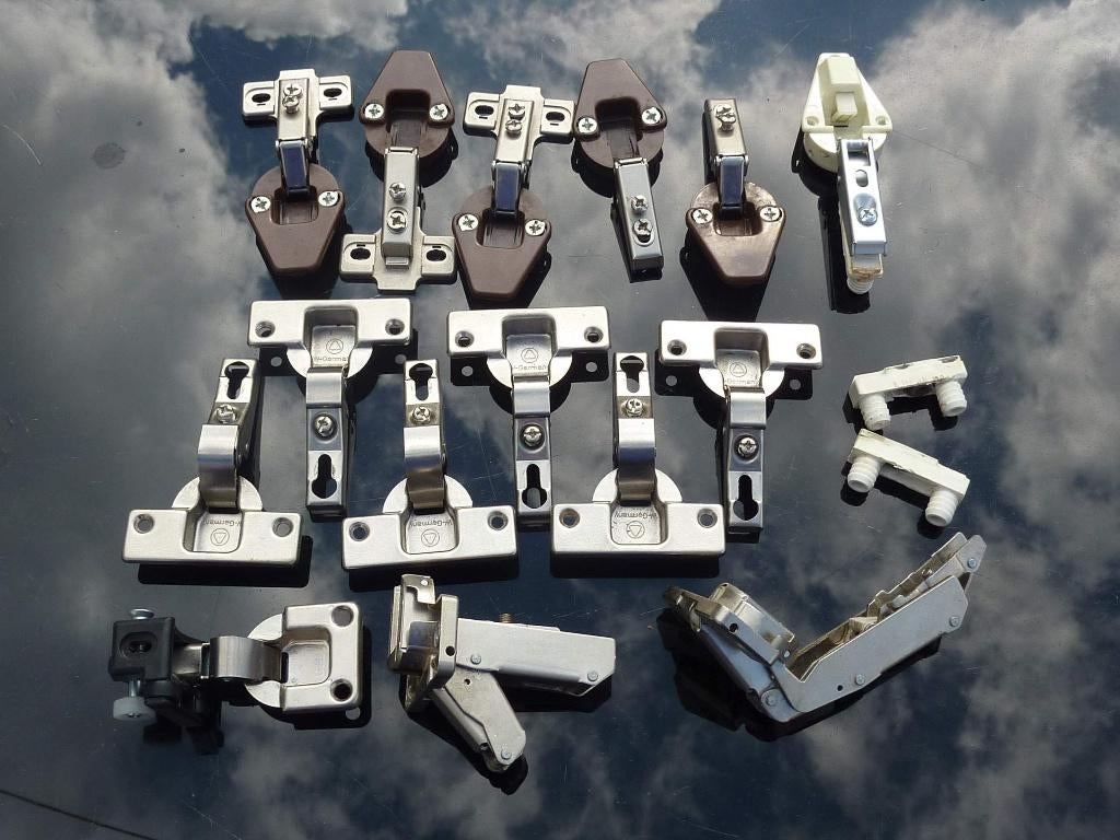 Diverse soorten en maten scharnieren, oa Blum & Hettich, Ophalen, Gebruikt, Overige typen, Minder dan 200 cm