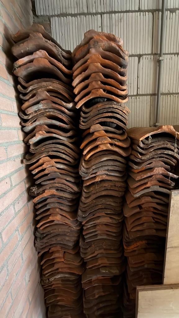 Antieke dakpannen, ijsselsteentjes en plavuizen., Ophalen, Gebruikt, Steen of Klei, 15 m² of meer