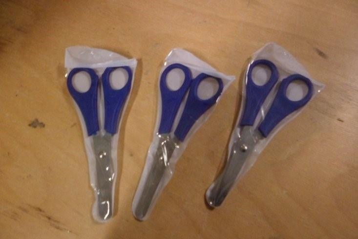 PARTIJ KINDERSCHAARTJES BLAUW HANDVAT 13CM, ., Nieuw, Ophalen of Verzenden, .