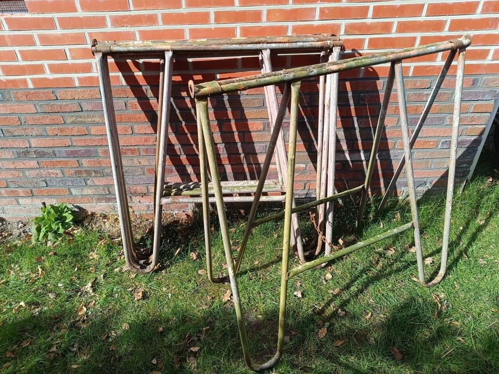 4 stuks Stalen schragen, Ophalen, Gebruikt, Overige typen, Minder dan 2 meter