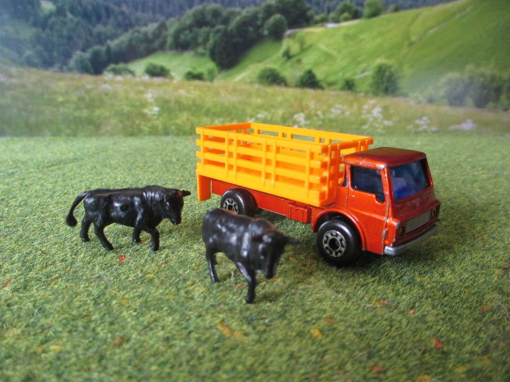 1/86 Dodge Cattle Truck Lesney Matchbox Superfast 71 1977 #2, Ophalen of Verzenden, Gebruikt, Auto