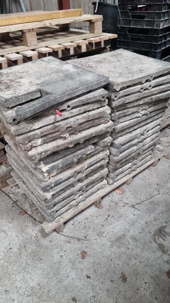 Rubberen tegels circa 30 stuks, Tuin en Terras, Ophalen, Gebruikt, Rubber, Overige typen
