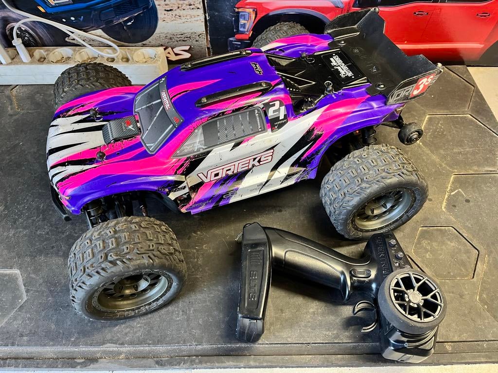 Arrma Vorteks BLX 3s RC Stadium truck auto RTR, Elektro, Gebruikt, Auto offroad, Ophalen of Verzenden